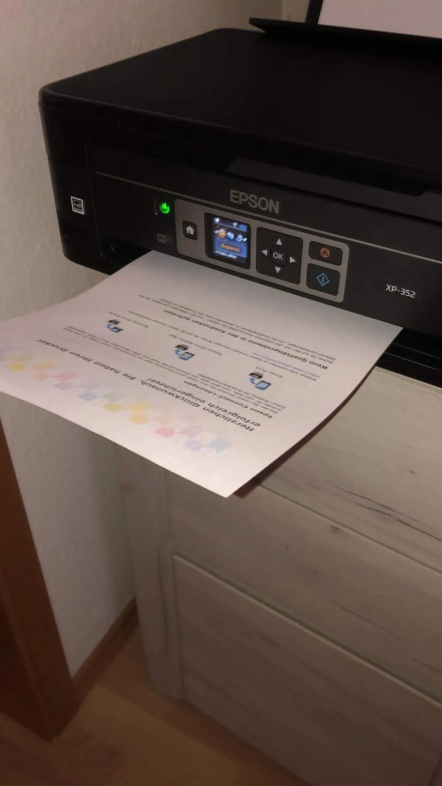 Netzwerkdrucker wird verbunden